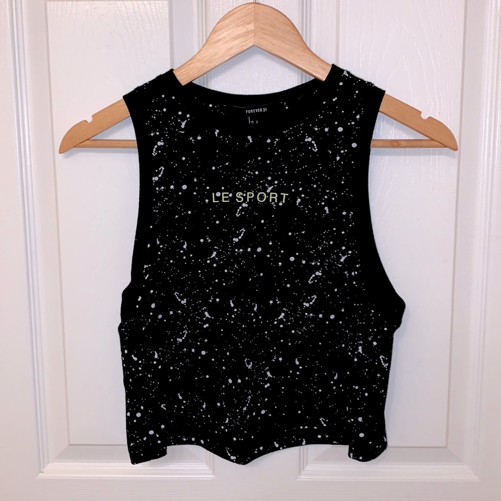 Black crop top